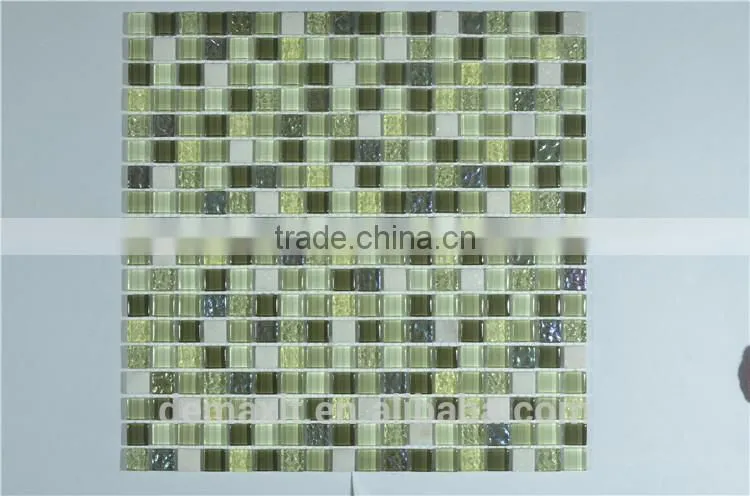 Hight- Grade Design Crystal Glass Mosaic for kicthen wall