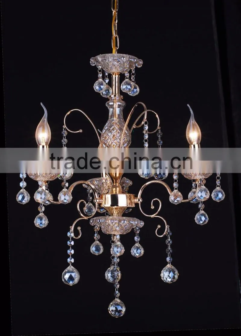 WD-1802-3/5/6/8 Luxurious Iron K9 Top Crystal Chandelier