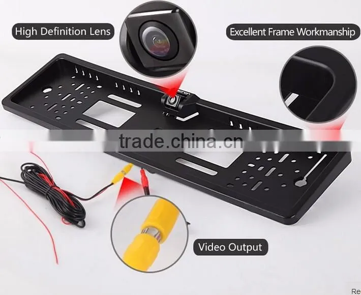 Night Vision License Plate Camera EU European Car Backup Camera