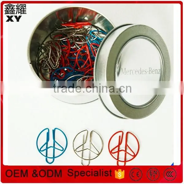 Unique fancy custom shapes metal paper clips for promotion