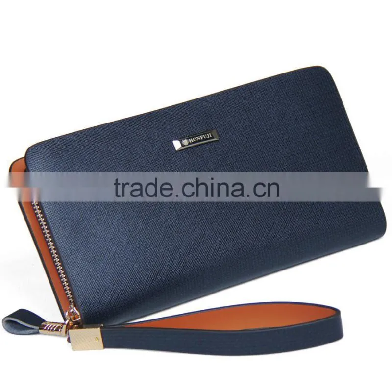 hot genuine leather hand wallet for business man