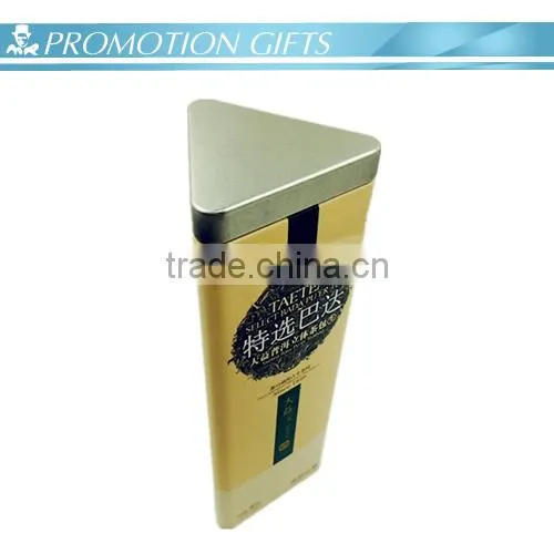 Triangular metal tin-plating tea cans