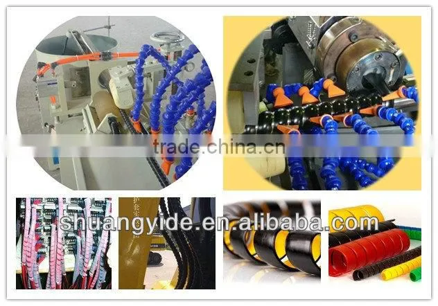 HOT SELL!! HDPE PP PE PVC Hydraulic Spiral Sheath Wrap hose Tube Protector Making Machine in Qingdao Shandong China