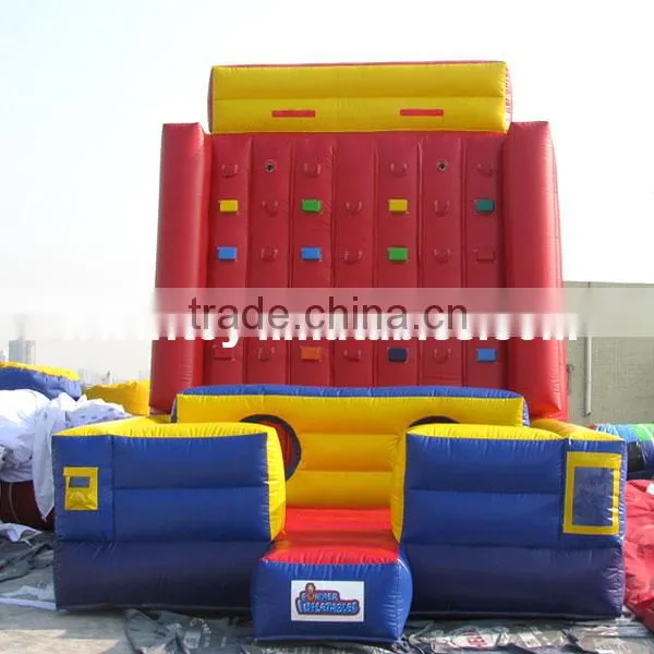 Kids rock inflatable climbing wall
