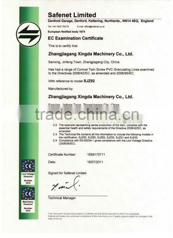 PVC hot cutting granulator machine