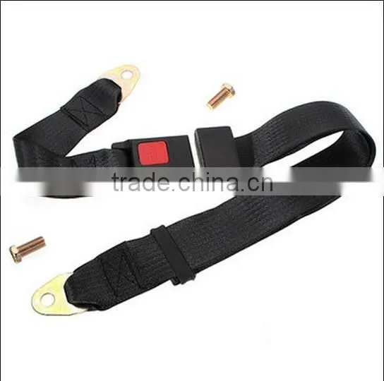 Black Car Seat Belt Lap Belt / auto Adjustable Safety belt / seat belt buckle