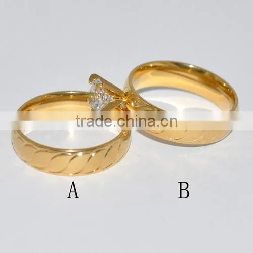 New Arrival Stainless Steel Cheap Couple Ring(BR20072)