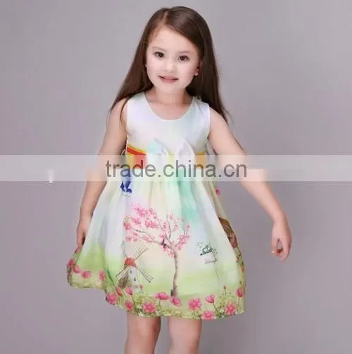 2016 new arrived flower girl kids fashion dresses sweet cute baby kids clothes girls dresses