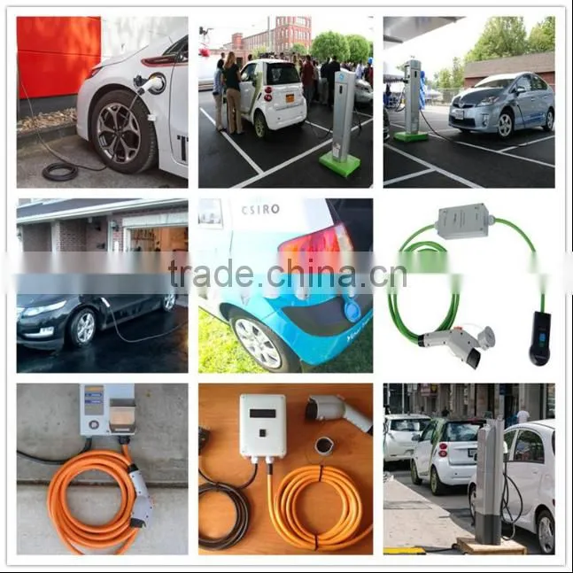 Type 1 Wall Mount EV Charge Point 32A 7.2kw 220V with J1772 ev connector wall box ev charger