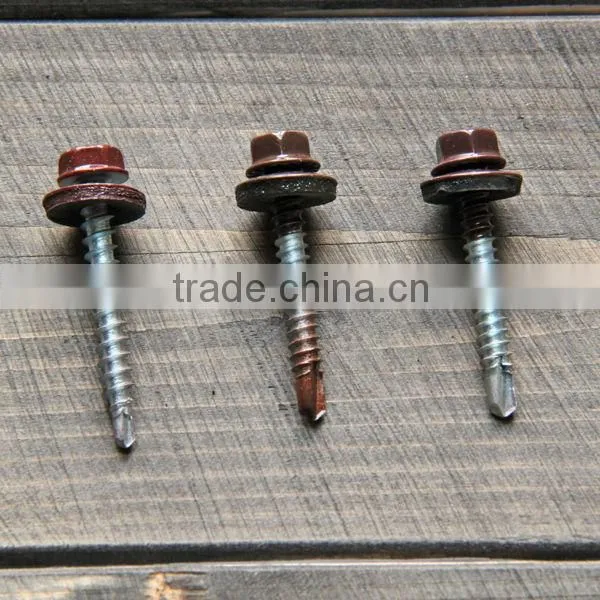 Hex Head Self Drilling Screw With Color Head for roof