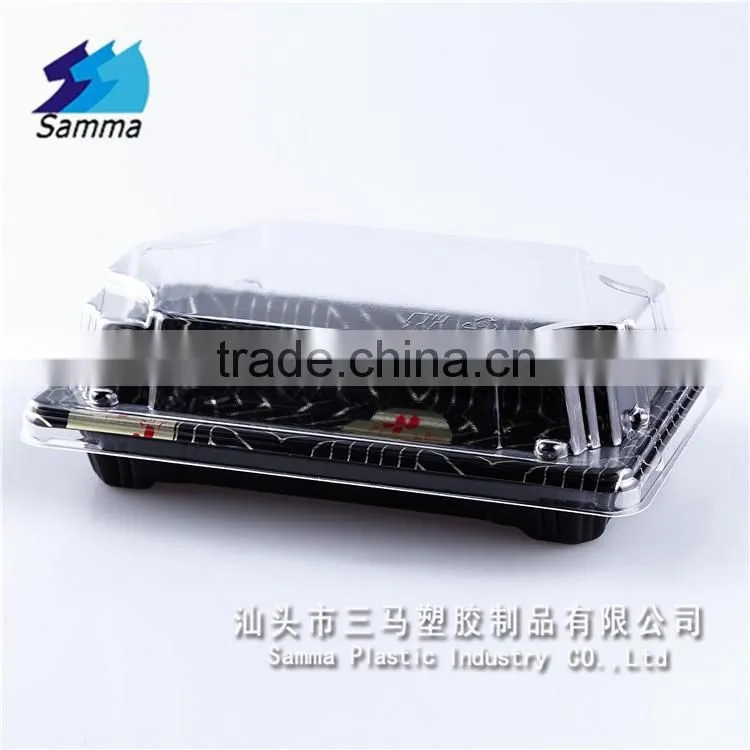 SM1-1100B Plastic Mini Sushi Tray Sushi Box Disposable