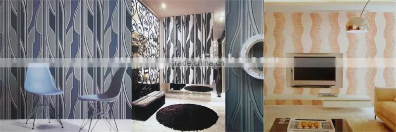 pvc wallcovering, wallpaper/wall paper modern for home walls