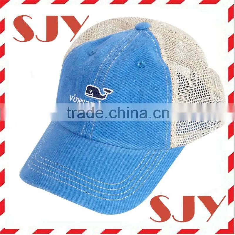 Baseball embroidery fashion mesh trucker custom cap