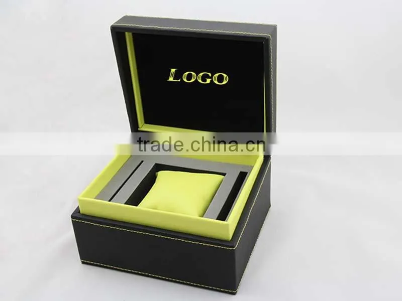 Luxury Pu leather sport Watch Box with leather pillow