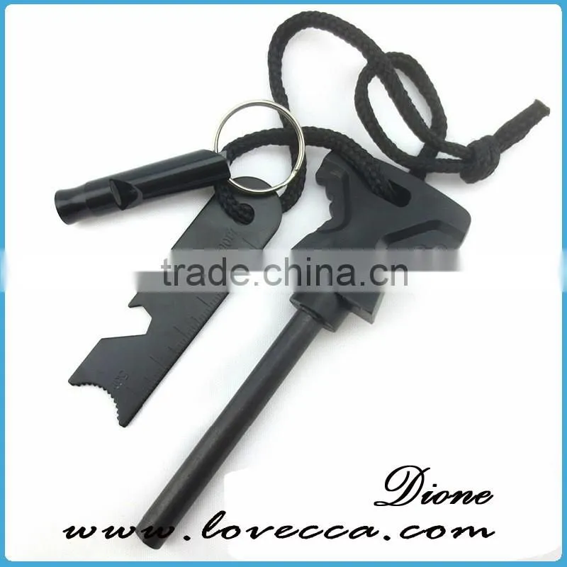 Emergency Survival multi tool with survival gear+saw wire+ survival rope+survival compass
