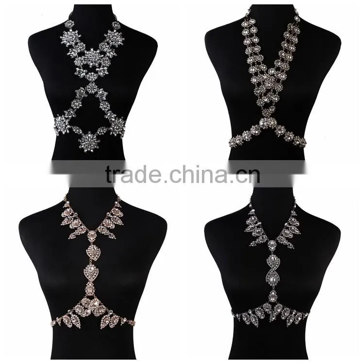 Crystal sexy waist belly chain body jewelry body chain