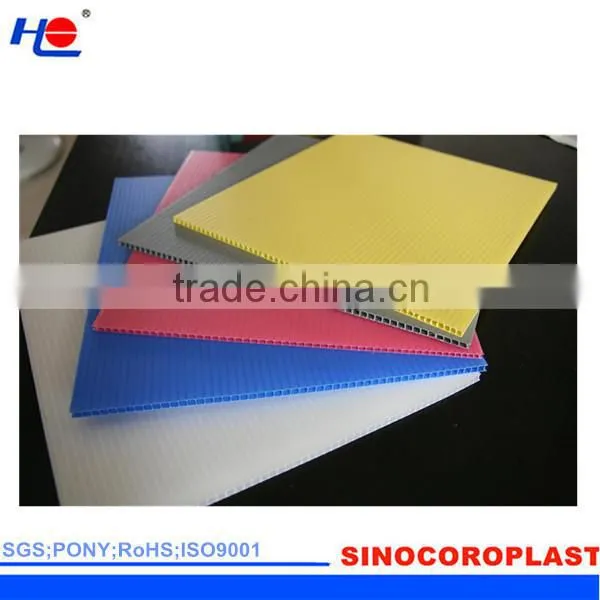 easy to clean and waterproof pp lightweight plastic board