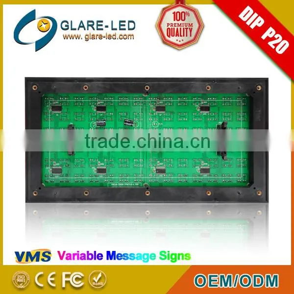 2016 Hot Sale Changeable Variable Message signs P20 Variable Message signs