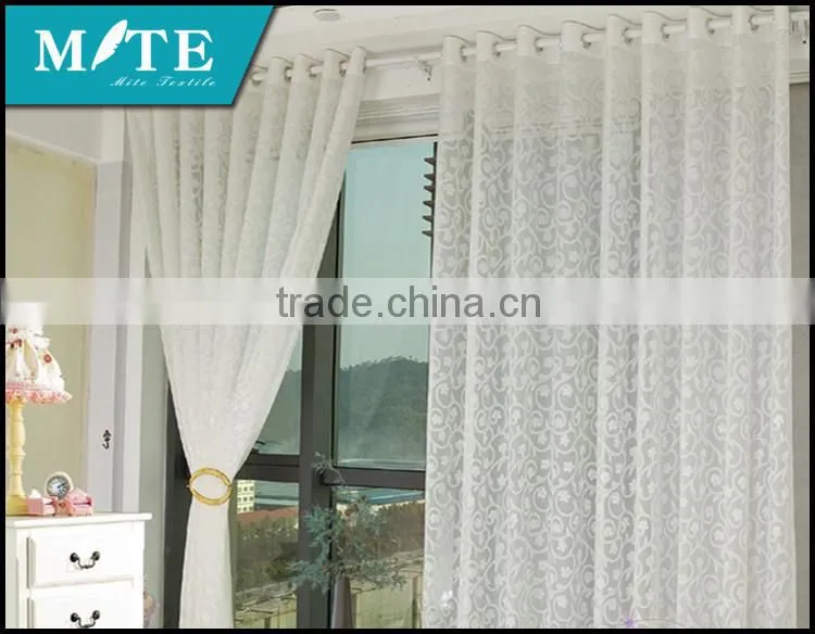 2015 new high end wholesale embroider voile fabric for curtain