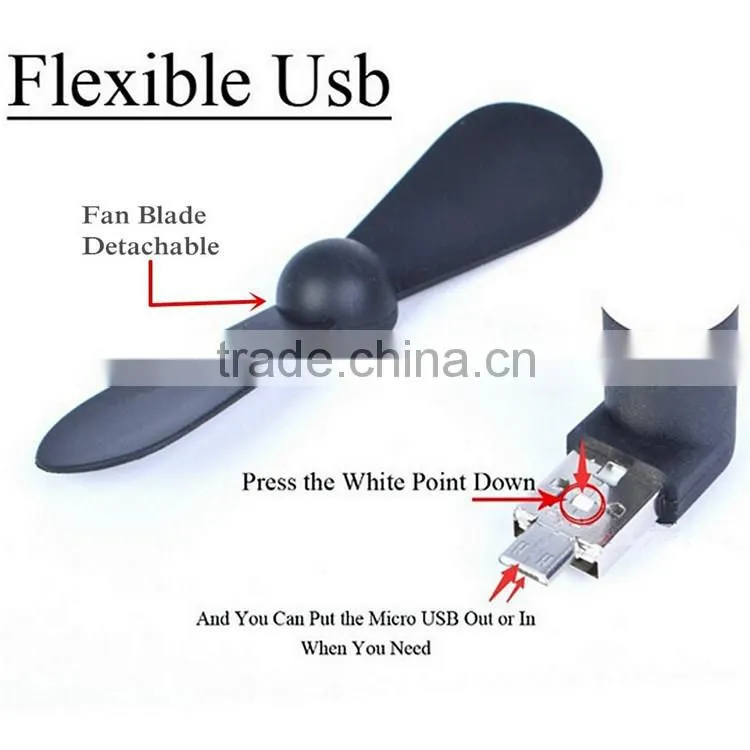 Pocket-size OTG Android Mobile Phone computer portable mini fan