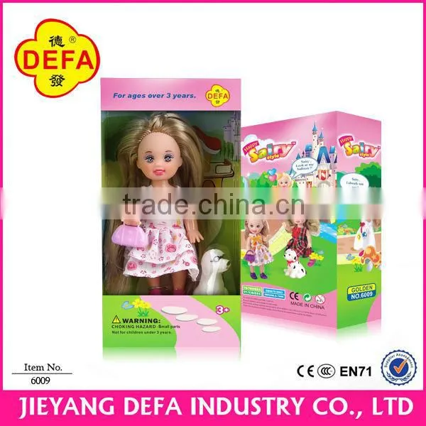 Defa Lucy 11 inch dolls 4 inch mini doll have fun with her little pet doll Animal dog toy