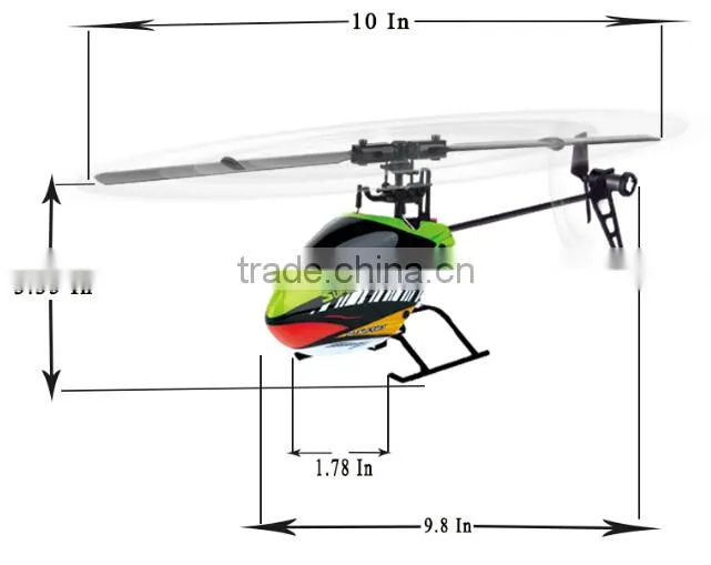 2.4G 6CH 3D Flying rc helicoter