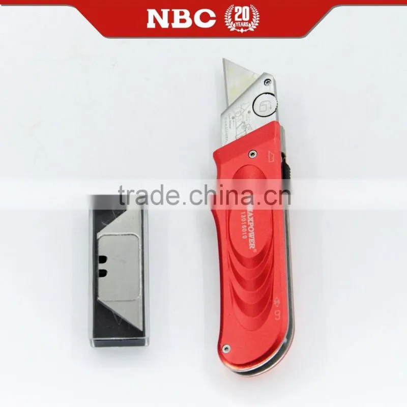 Wholesale Utility Knife with Aluminum Handle OEM Free Sample Cutter