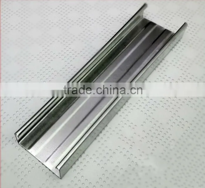 Nice price Philippines standard metal profiles / Carrying channel 38*12/ Double furring channel 50*19 made in China .