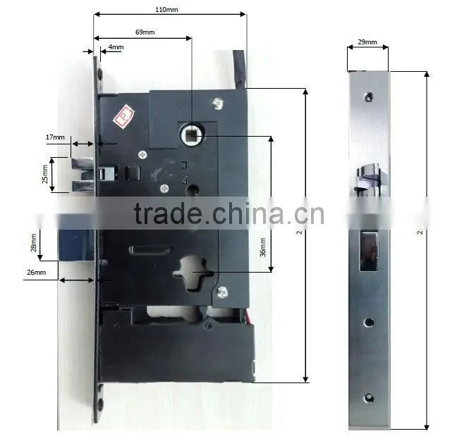Hotel door locks with cards with RF smart card