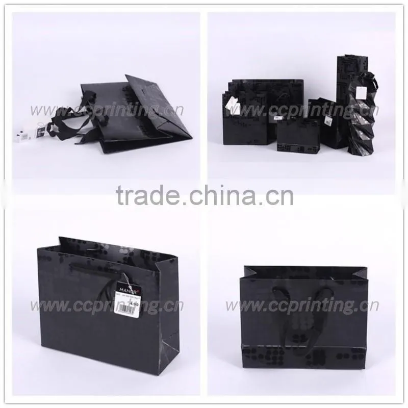 Custom logo printed gift flat paper bag