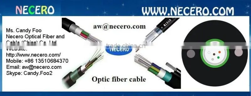 Multi mode 4 Core outdoor direct buried amored fiber optic cable