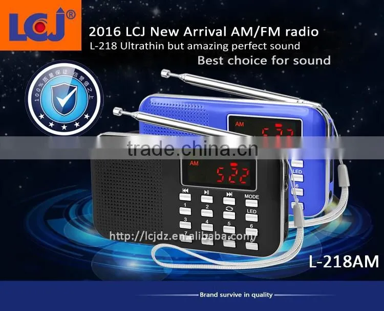 L-218AM Multifunctional mini radio fm with mp3 player and speaker