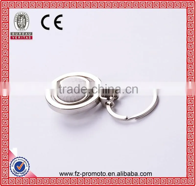 Mini Nickle Color Helmet metal Keychain