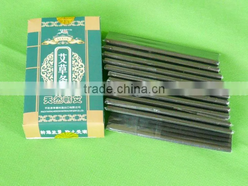 moxa sticks for moxibustion with smokeless and length 120mm and diameter 5mm