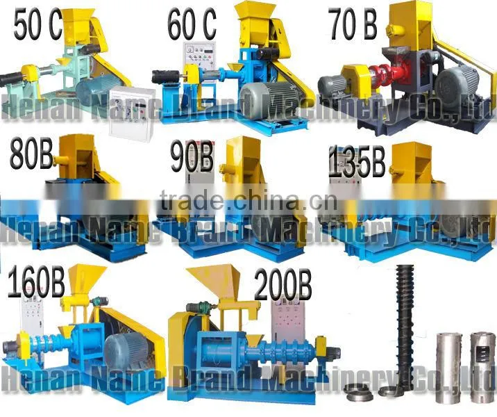 factory supply floating animal fish food feed pelleting making extruder machine