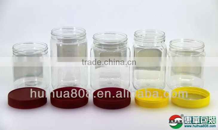 PET food jar with wide-mouth