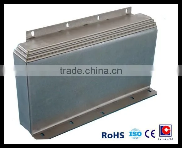 telescopic type steel plate shield for machine guide