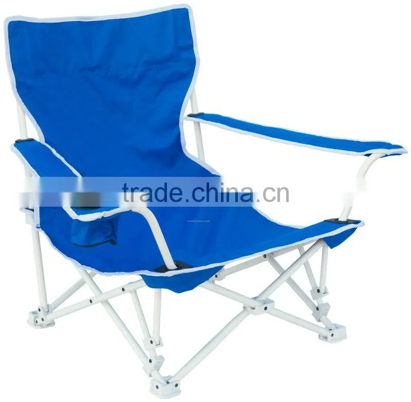 New outdoor leisure beach folding chair in blue and with carry bag