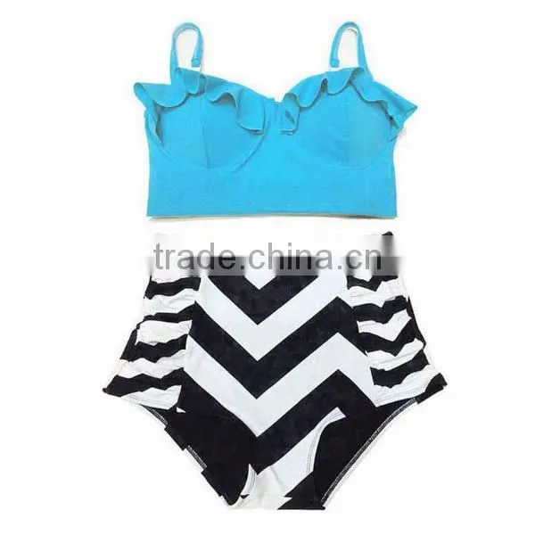 sixe girl india fashion retro high waist bikini china xxx
