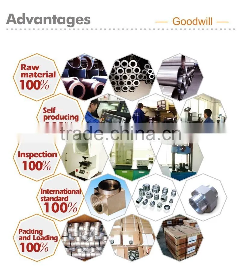 Full thread carbon steel female thread socket