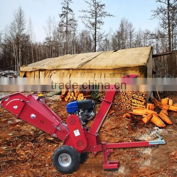 High efficient 15HP gasoline mini wood chipper machine
