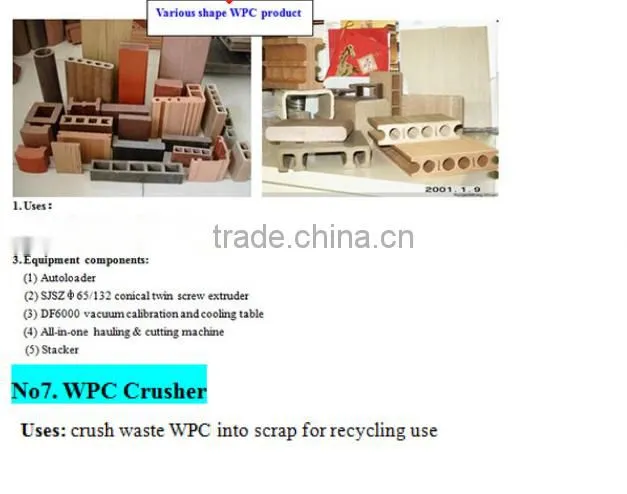 WPC pvc door panel extrusion line/wpc pvc plastic door frame extrusion price