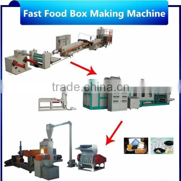 good quality ps foam fast food box making machine