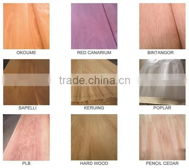 Wood veneer factory Natural Wood okoume Veneer for Flooring