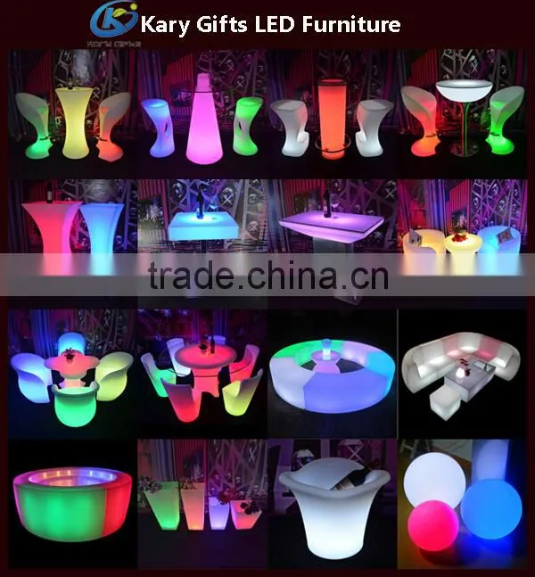 DMX Lighting Wine Bar Stool Chair Waterproof Bar Chair
