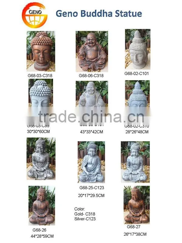 Gold buddha statue sculpture for home decoration