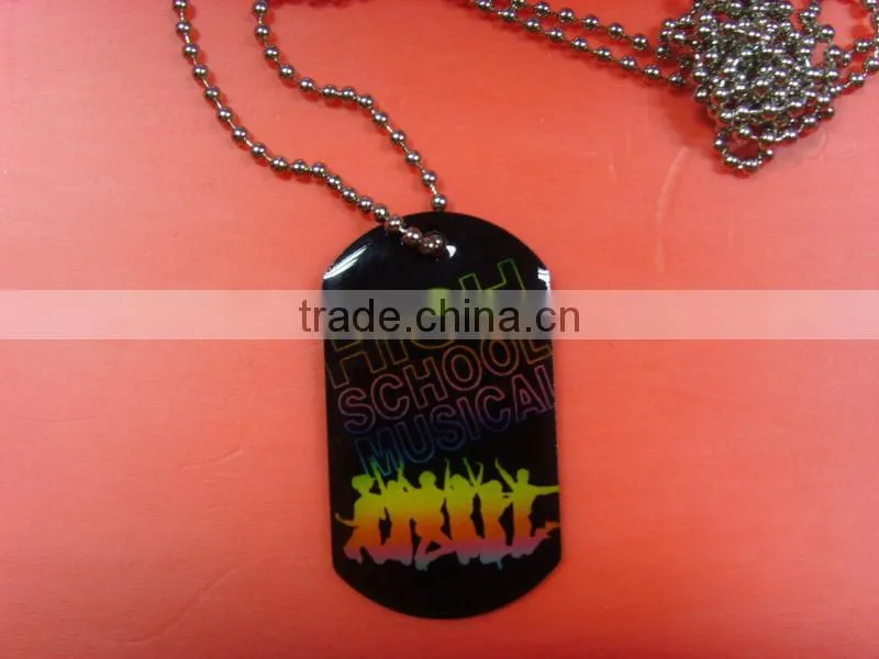 Custom Printed dog tag with Necklace Chain
