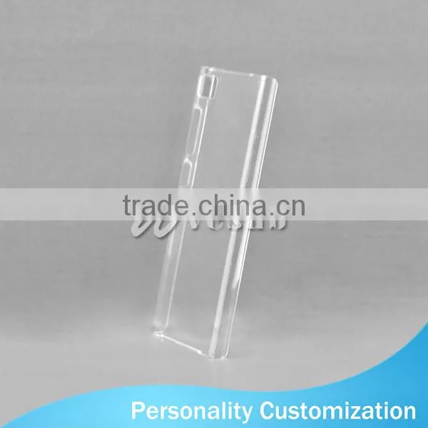 Wholesale Custom Design Light Weight Bulk 3D Clear Blank Sublimation Plastic Mobile Phone Case For Huawei P8