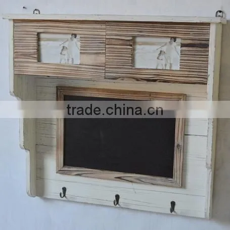 Retro vintage home decor with drawers and chalkboard