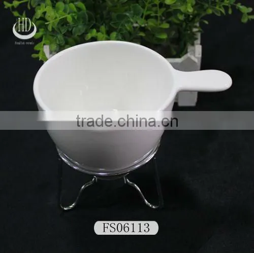 ceramic chocolate fondue bowl